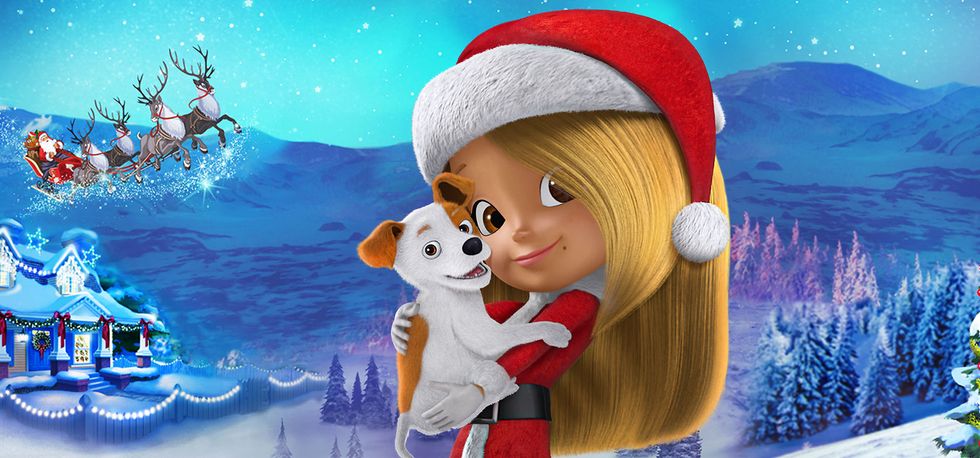 Animated cartoon, Christmas eve, Cartoon, Christmas, Fictional character, Playing in the snow, Illustration, Animation, Winter, Santa claus, 