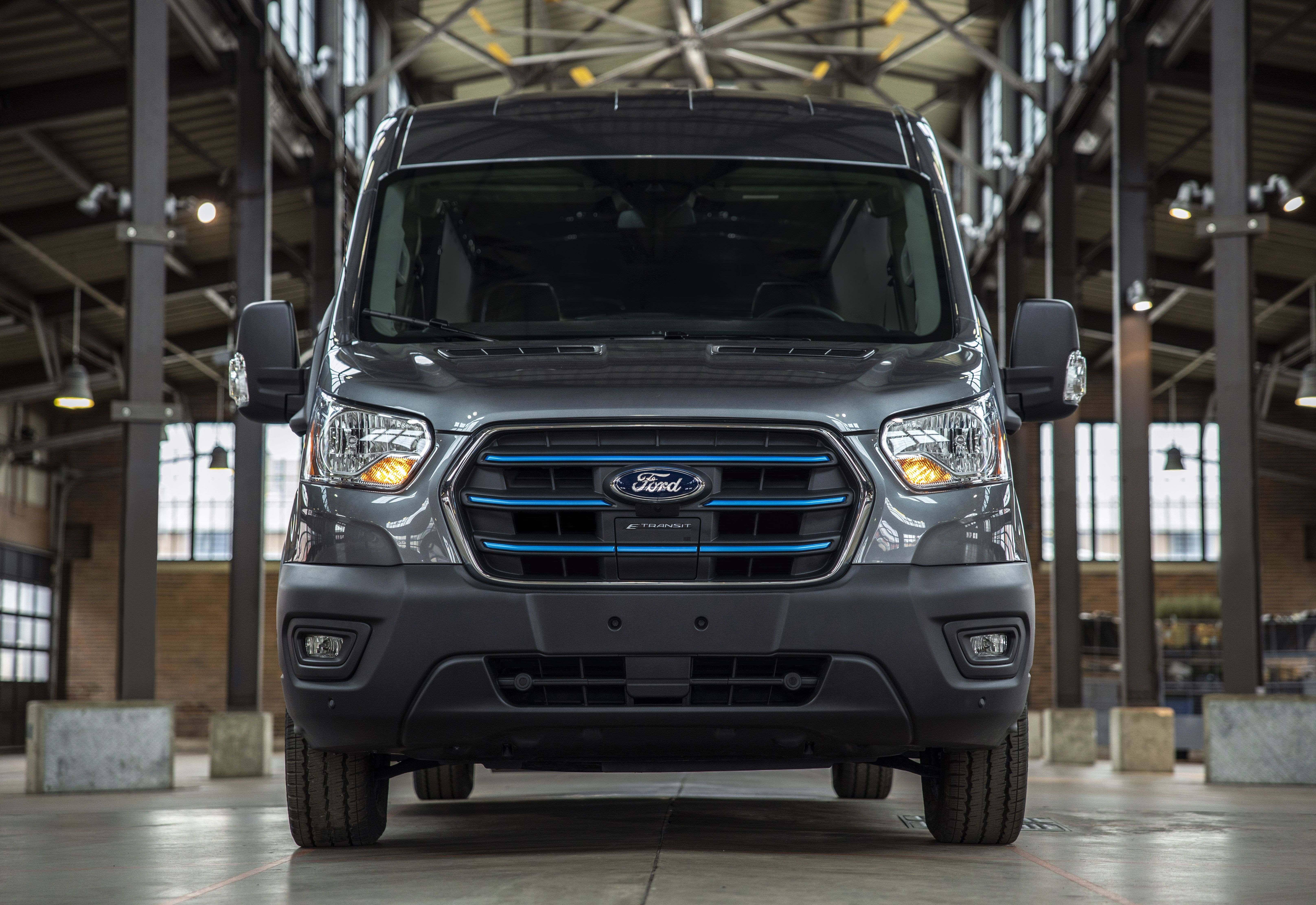 Ford electric shop vans 2021