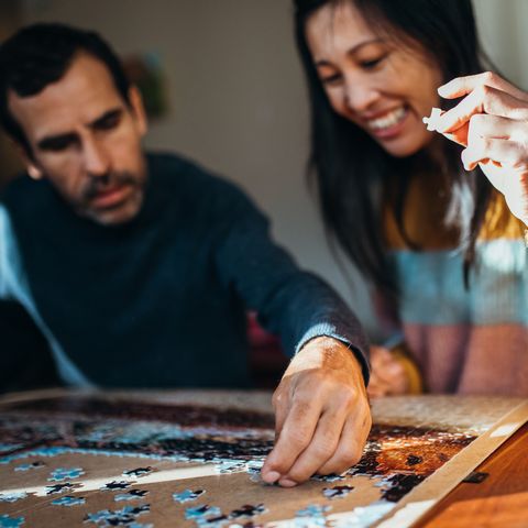 at home date night ideas do puzzle together
