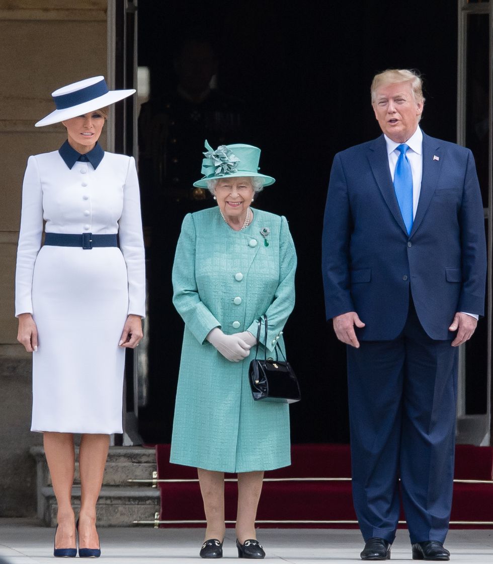 all the most awkward photos of trump meeting the royal family
