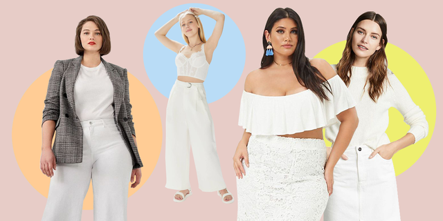 5 Breezy Summer Outfit Ideas with White Jeans 