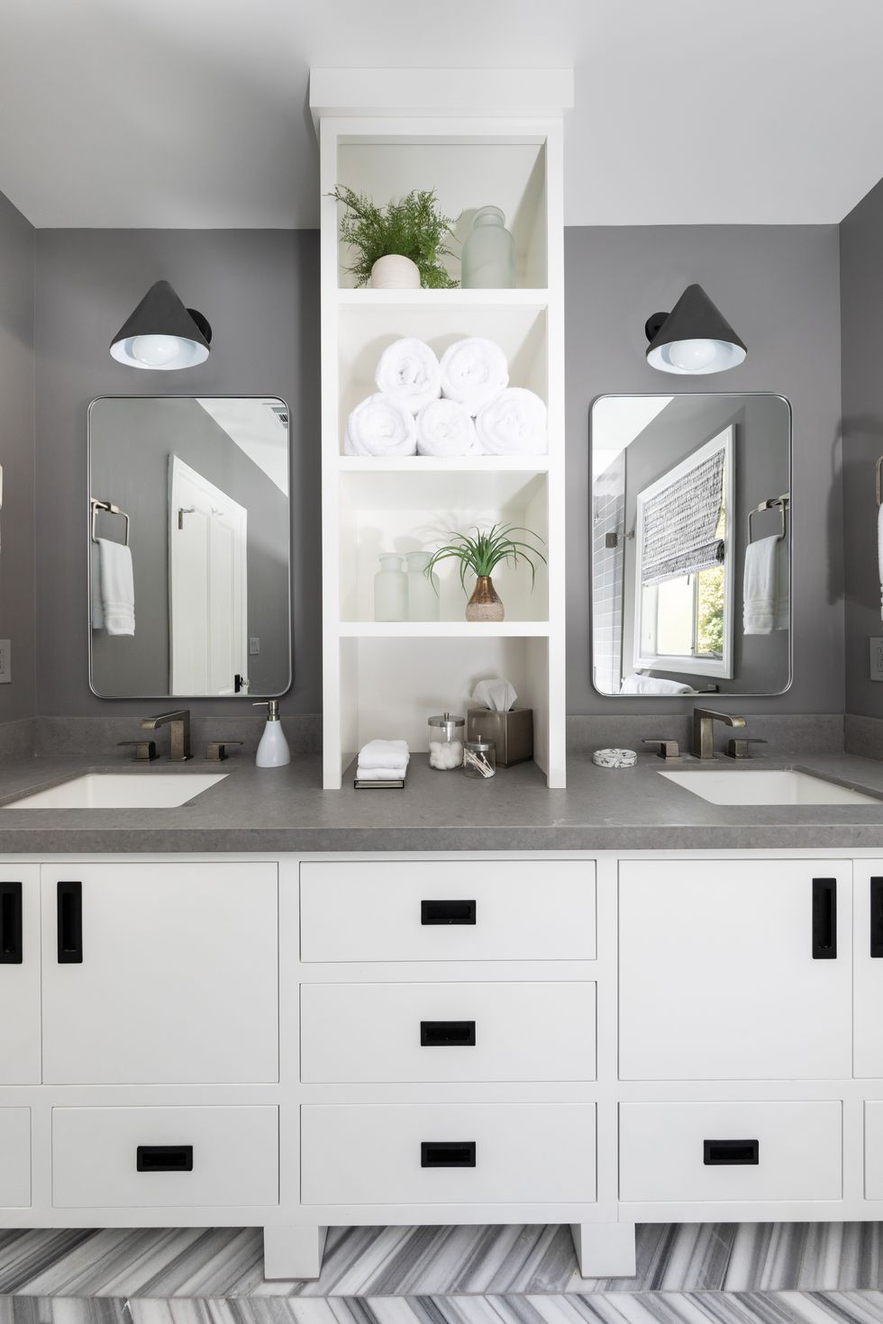 modern bathroom ideas, gray