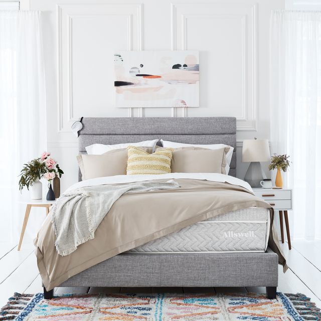 allswell supreme 14-inch hybrid mattress in a bedroom