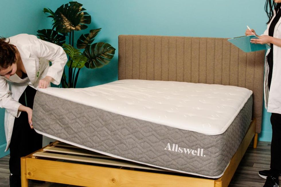 best mattress allswell luxe hybrid mattress testing at good housekeeping