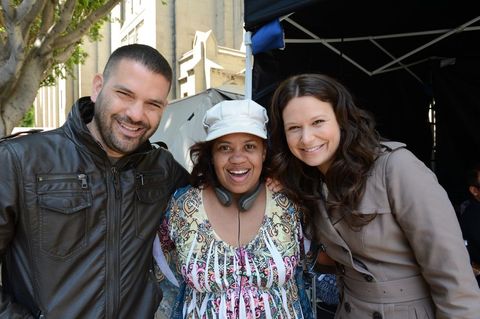guillermo díaz huck, chandra wilson, and katie lowes quinn perkins