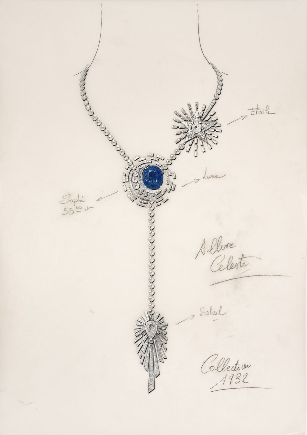 chanel 1932頂級珠寶系列 allure celeste項鍊草稿