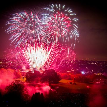 Bonfire night,Fireworks display, Alexandra Palace, London