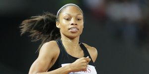 la atleta allyson felix gana los 400m en el mitin weltklasse de zurich