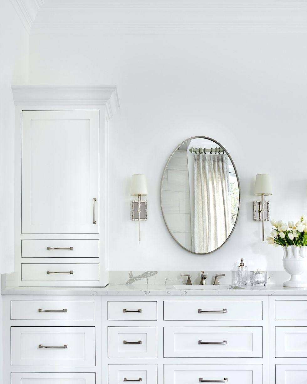 almacenaje baño elegante blanco