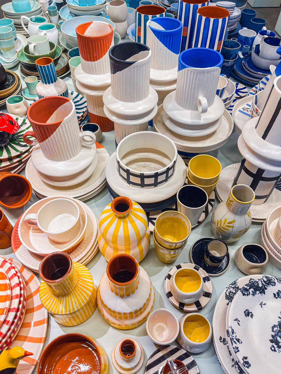 ceramics in different colors