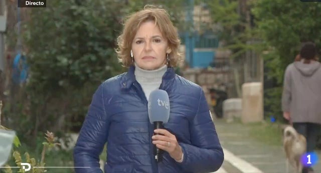almudena ariza, desde jerusalen, en el telediario 1 del 10 de abril de 2024