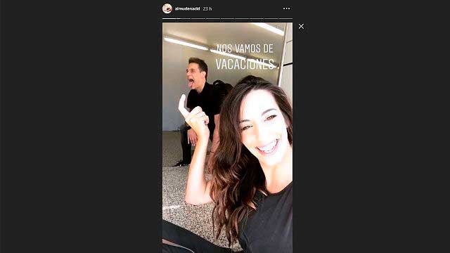 Almudena Cid y Christian Gálvez vacaciones