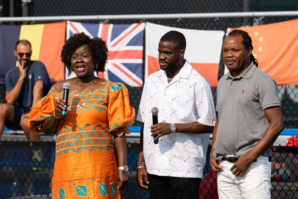 Frances Tiafoe returns to his home court at the Junior Tennis Champions Center in Prince Georges County