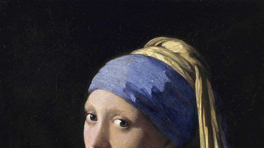 Quadri famosi ragazza col turbante di Vermeer, stampa su tela