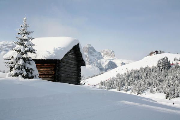 Snow, Winter, Mountain, Tree, Freezing, Sky, Slope, Geological phenomenon, Mountain range, Alps, 