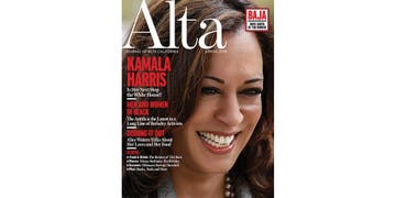 alta cover, spring 2018, issue 2, kamala harris