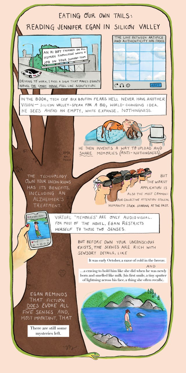 eating our own tails reading jennifer egan in silicon valley