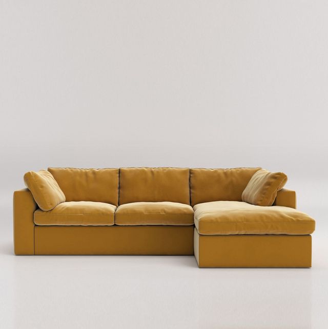 Mustard velvet sofa, Swoon at Very
