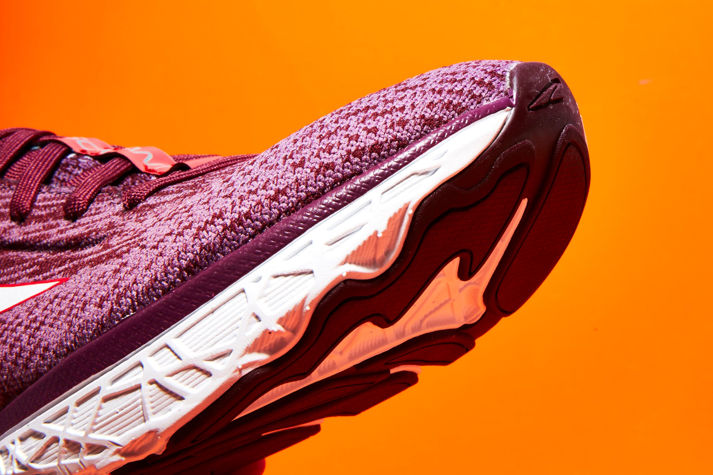 White, Orange, Footwear, Purple, Violet, Shoe, Close-up, Athletic shoe, Nike free, Sneakers, 