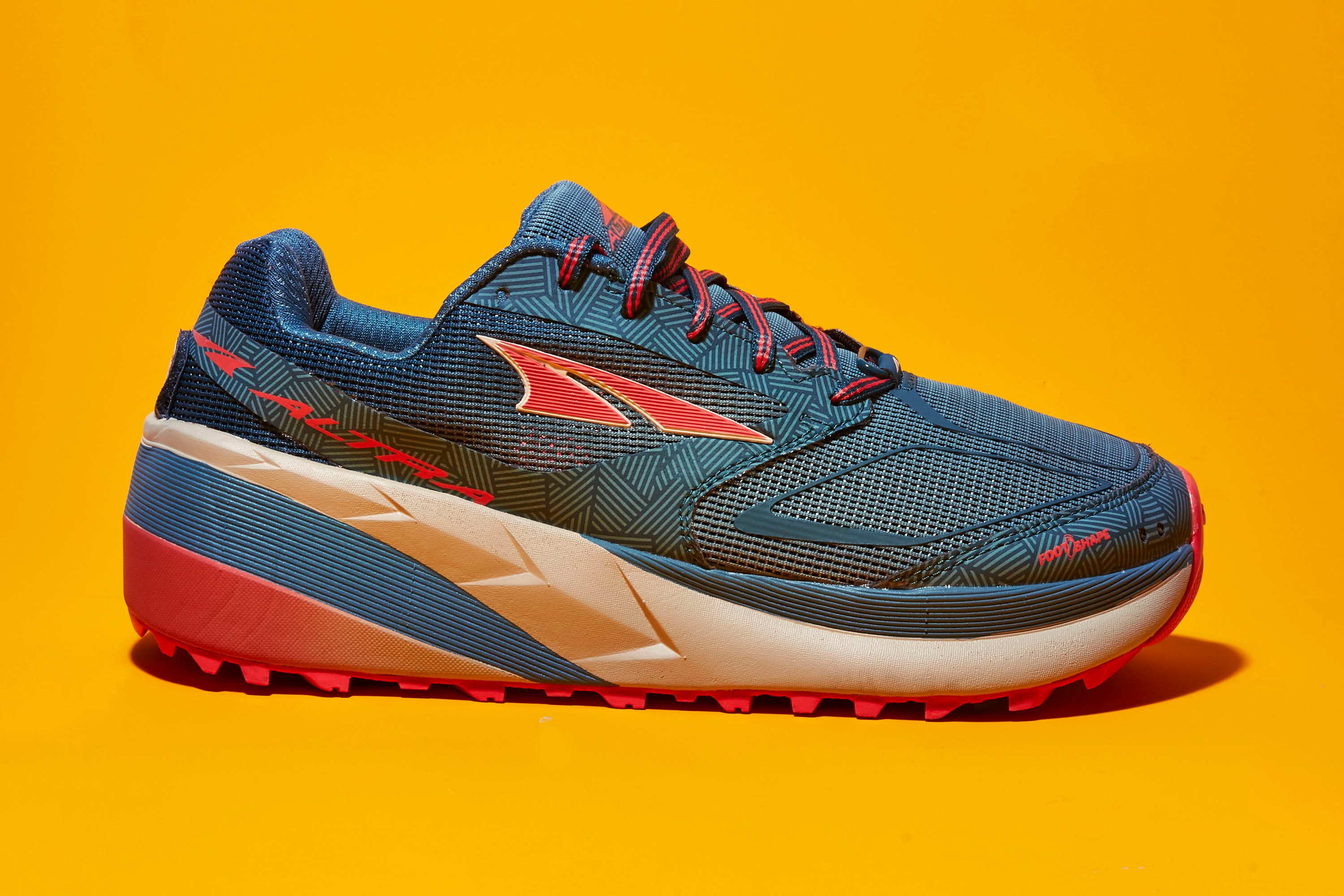 Shoe, Footwear, Running shoe, Outdoor shoe, Orange, Walking shoe, White, Blue, Sneakers, Cross training shoe, 