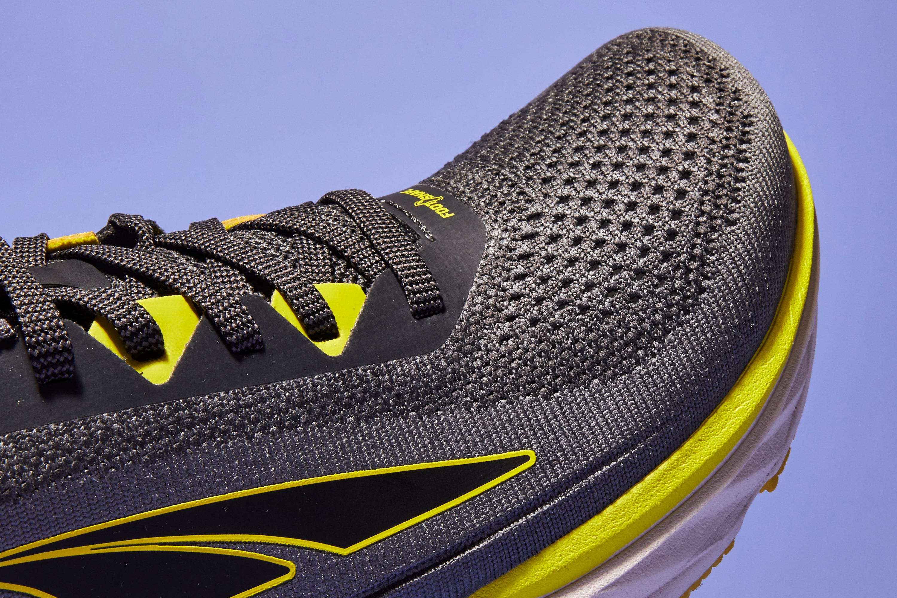 Footwear, Shoe, Black, Yellow, Running shoe, Outdoor shoe, Walking shoe, Athletic shoe, Synthetic rubber, Nike free, 