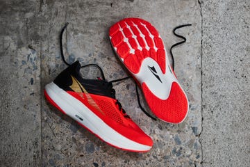 altra vanish carbon shoes in red