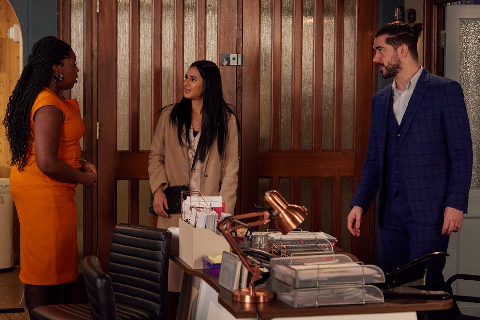 alya nazir, deedee bailey, adam barlow, coronation street