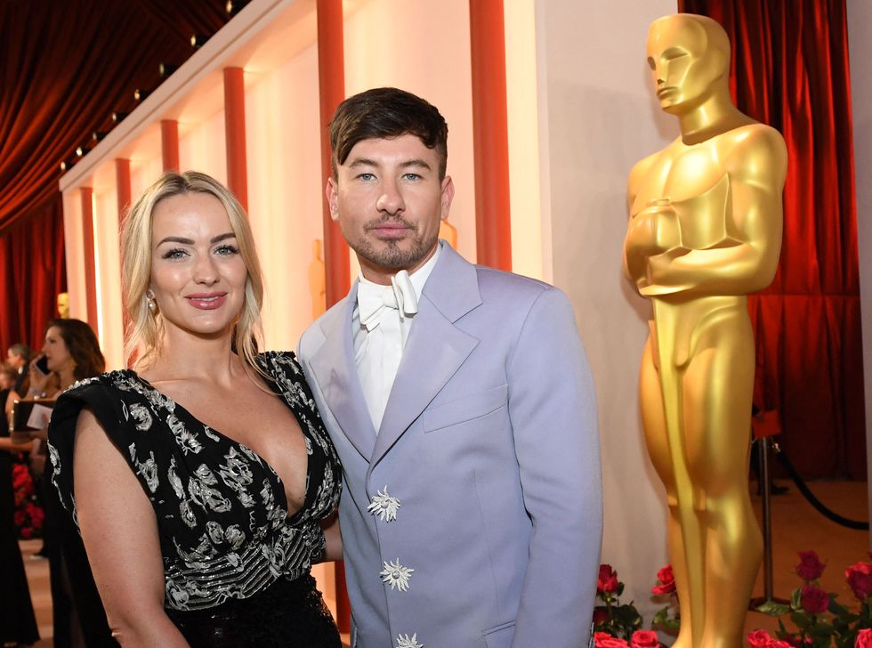barry keoghan and alyson sandro attending the academy awards