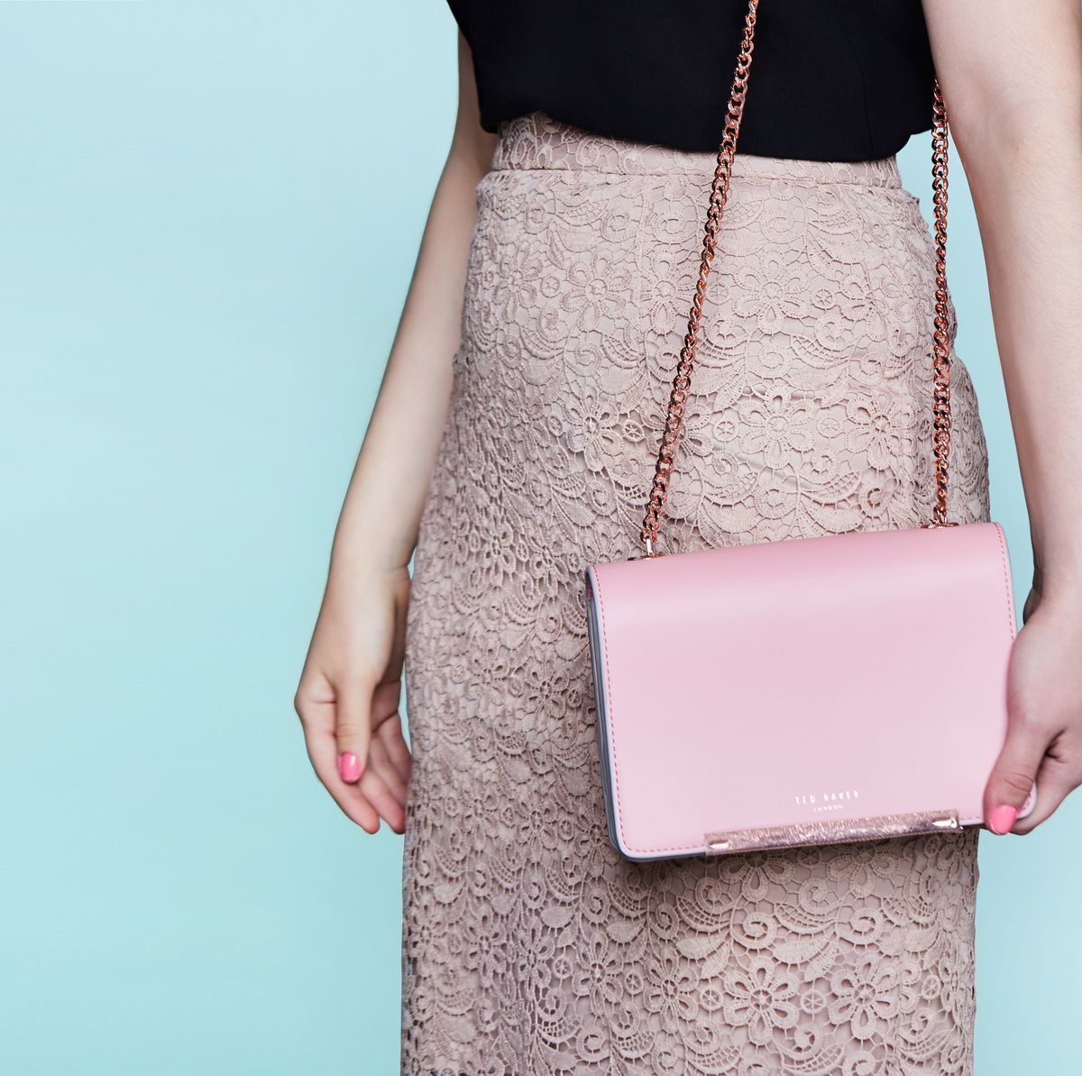 Ted Baker pale pink handbag, excellent condition