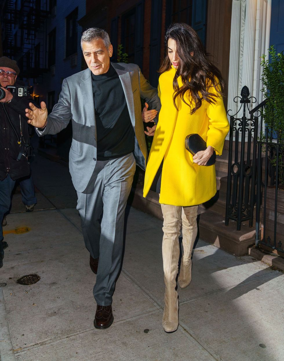Amal con George Clooney a New York