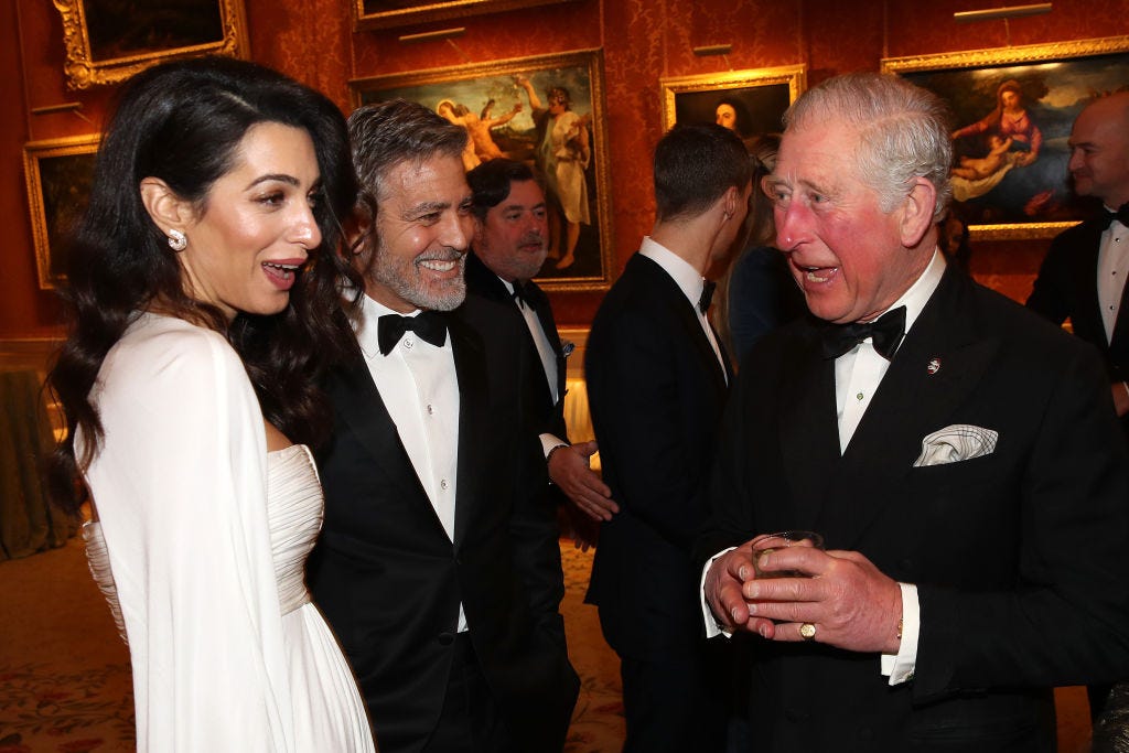 Photos of George & Amal Clooney with Prince Charles at the Prince's ...