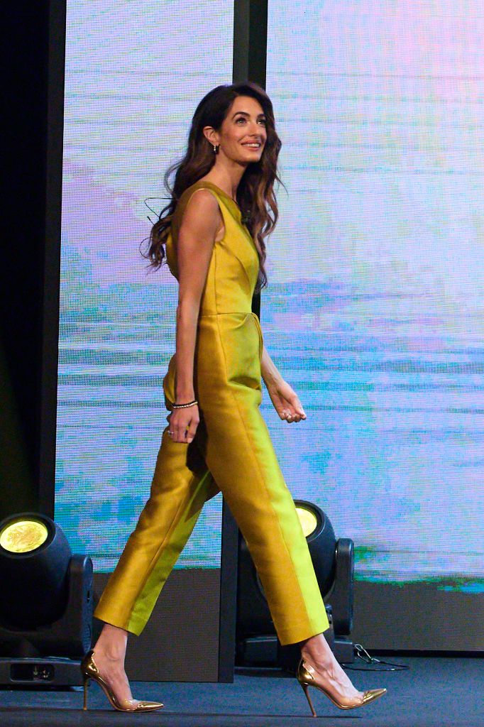 amal clooney attend "we choose the earth" in madrid
