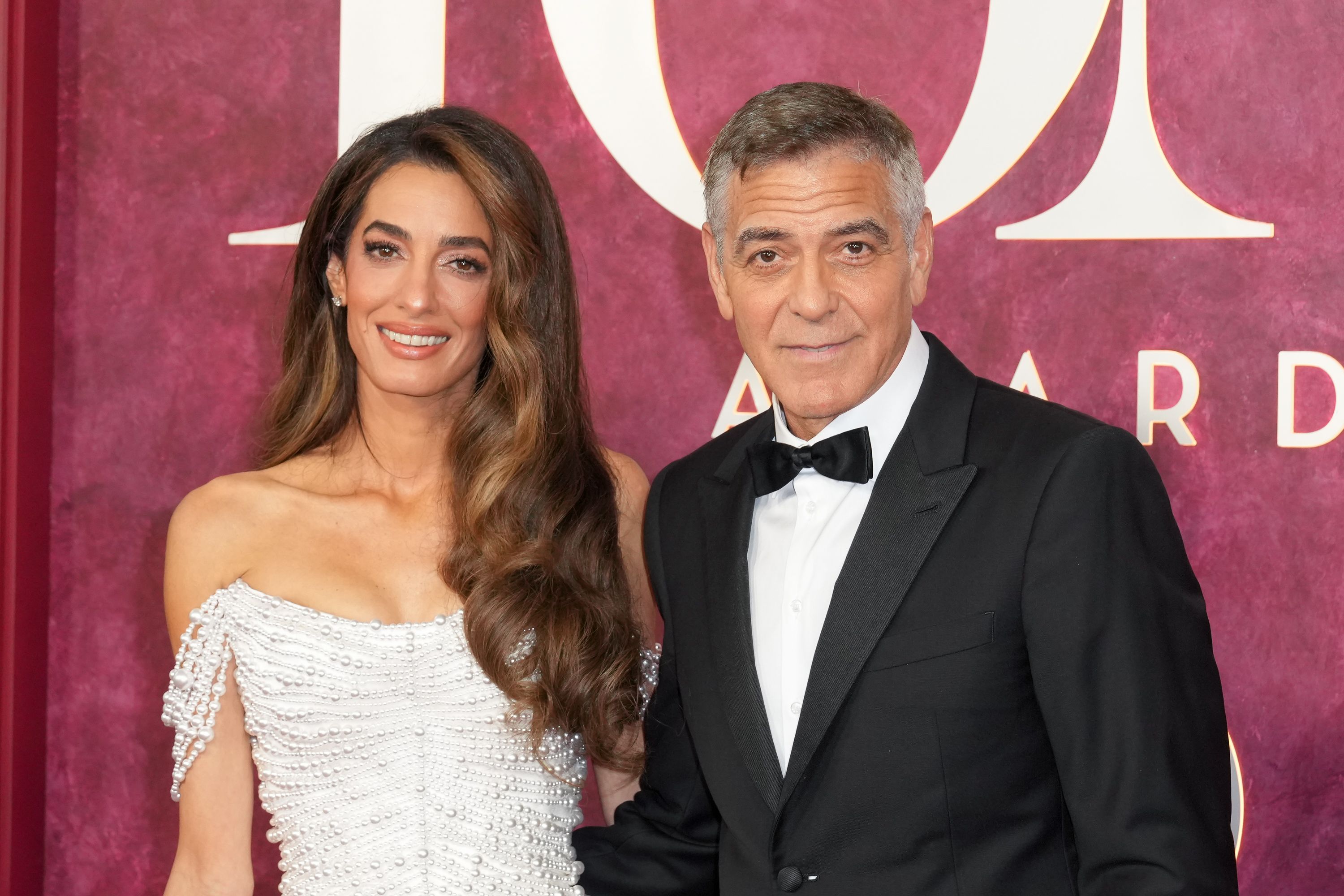 Amal and George Clooney Make Their Grand Arrival at the 2025 Tony Awards