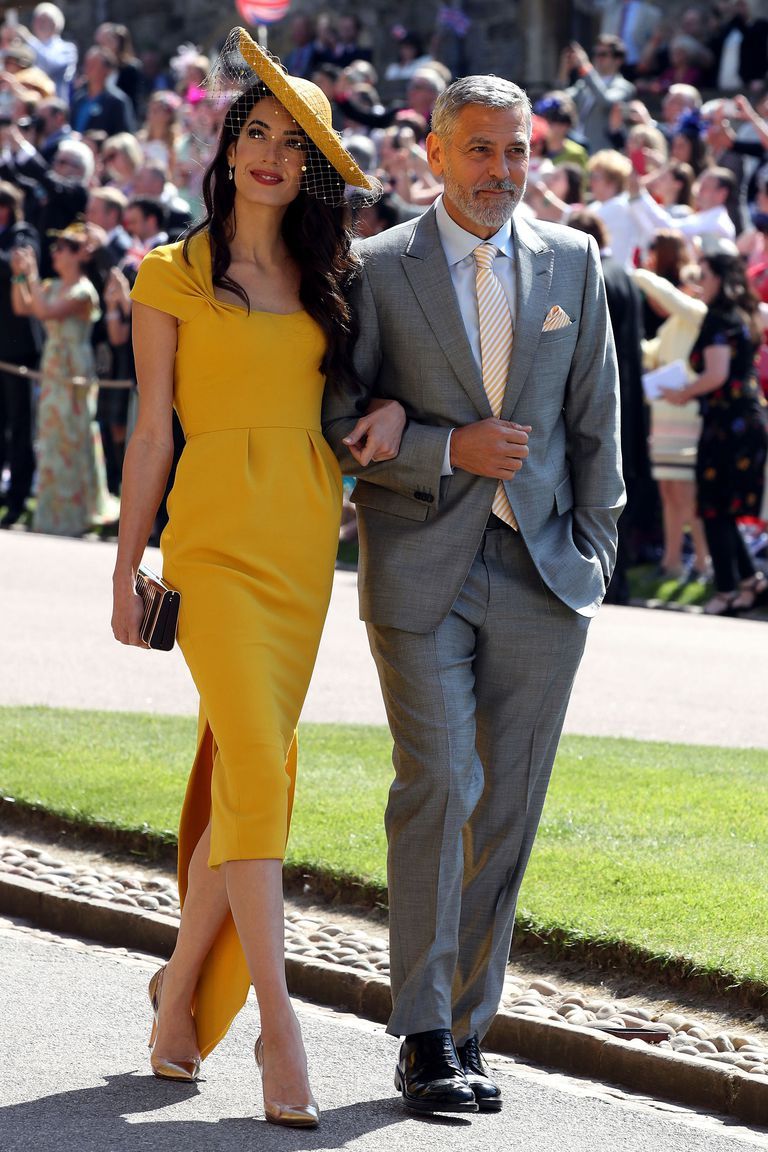 Amal and George Clooney at the royal wedding