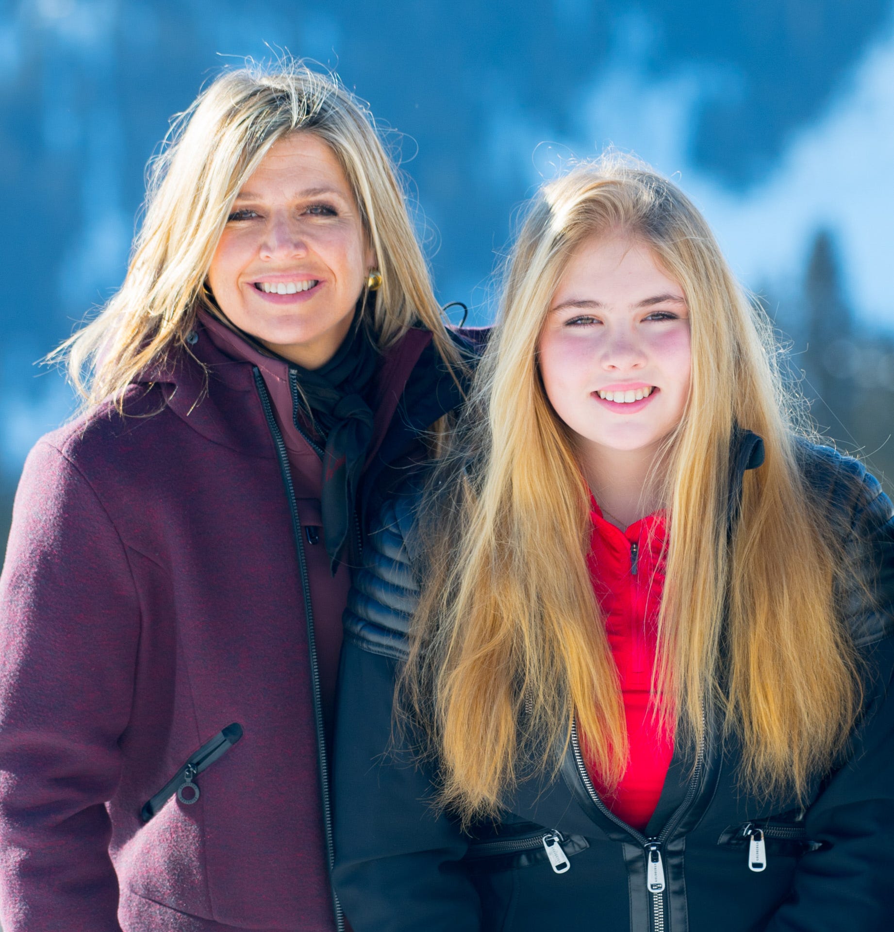 Máxima de Holanda con su hija Amalia