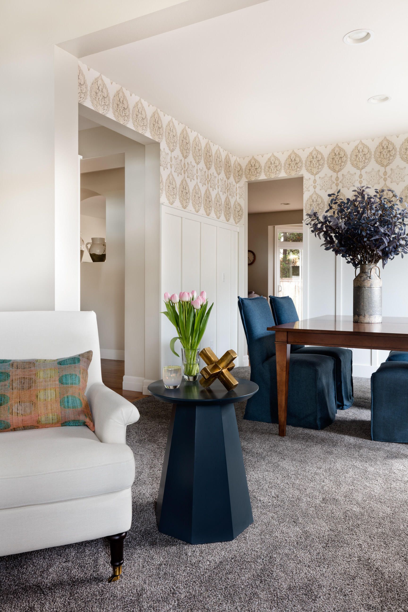 Buy VILLEDOMO Luxury Modern Carpet for Living Room Woolen | Bedroom Rug | Drawing  Room Carpet & Rug | Oleada White Gold | Size 2 x 3 feet (60 x 90 cm)
