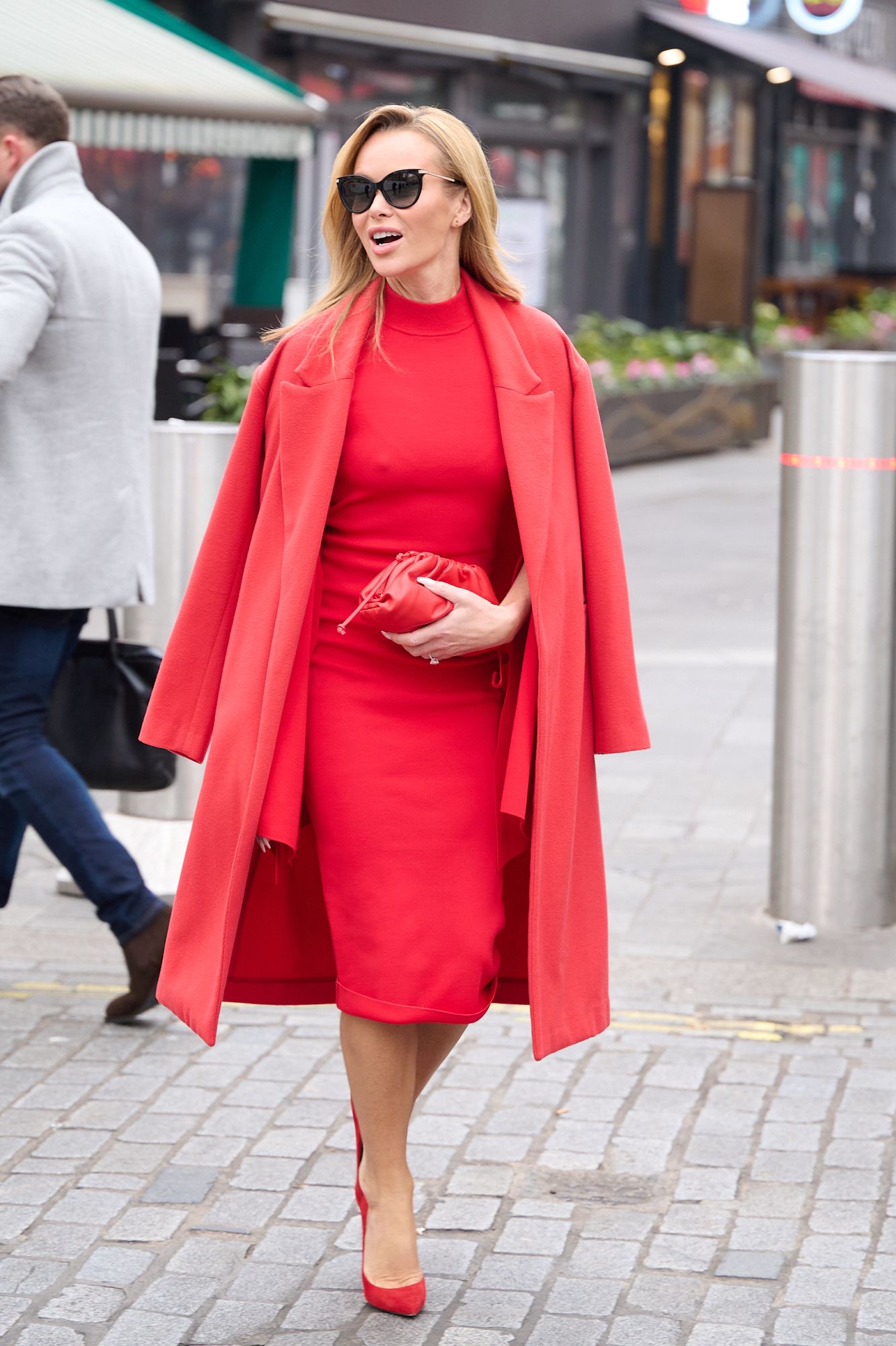 Amanda Holden wows in an all-red outfit
