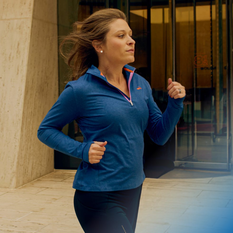 person jogging outdoors