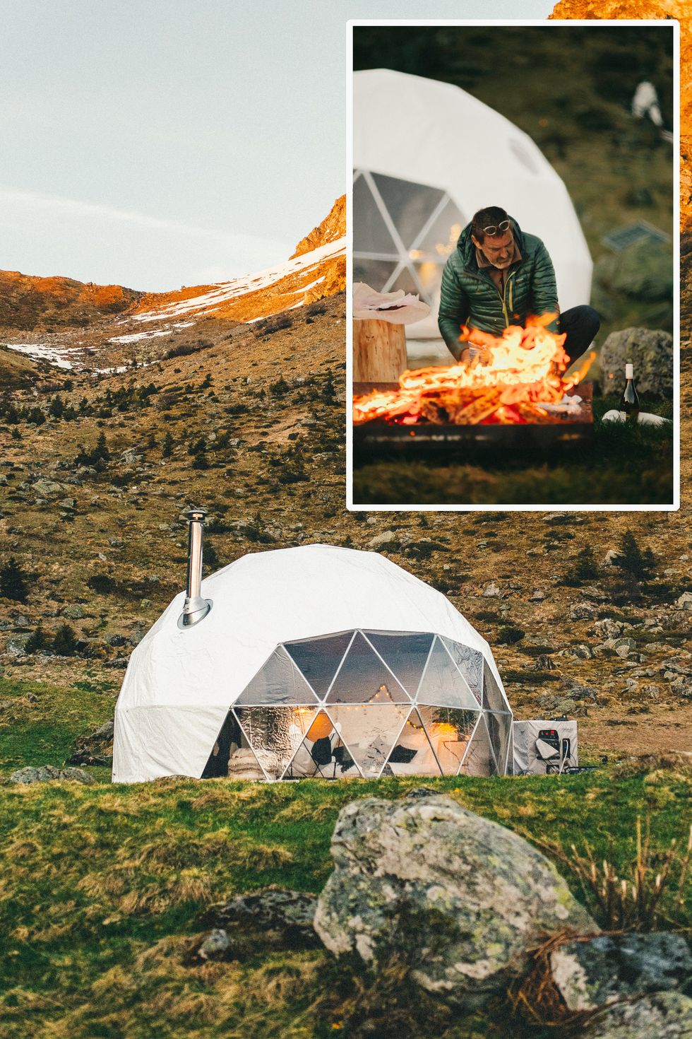 Tent, Camping, Grass, Adaptation, Landscape, Yurt, Grassland, 