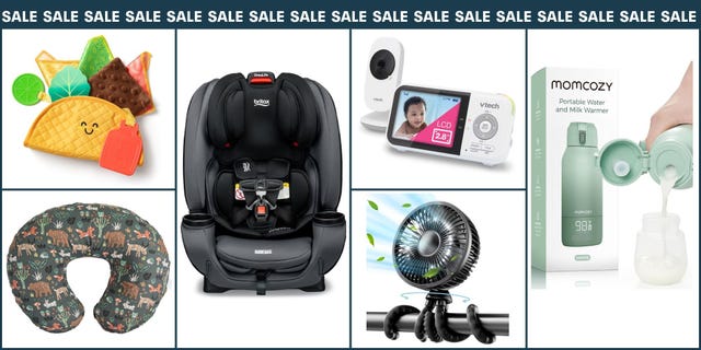 products for infants and toddlers including toys car seat baby monitor and portable milk warmer