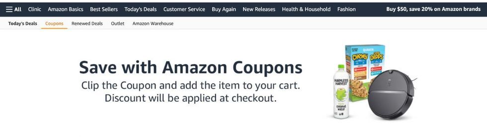 amazon coupon pages how to