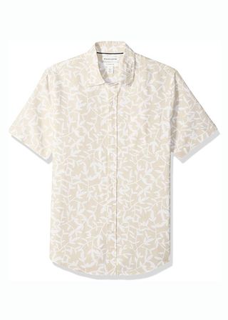 amazon essentials printed short sleeve mens shirt
