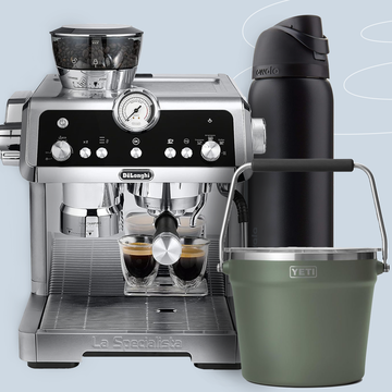 a coffee machine with a coffee maker