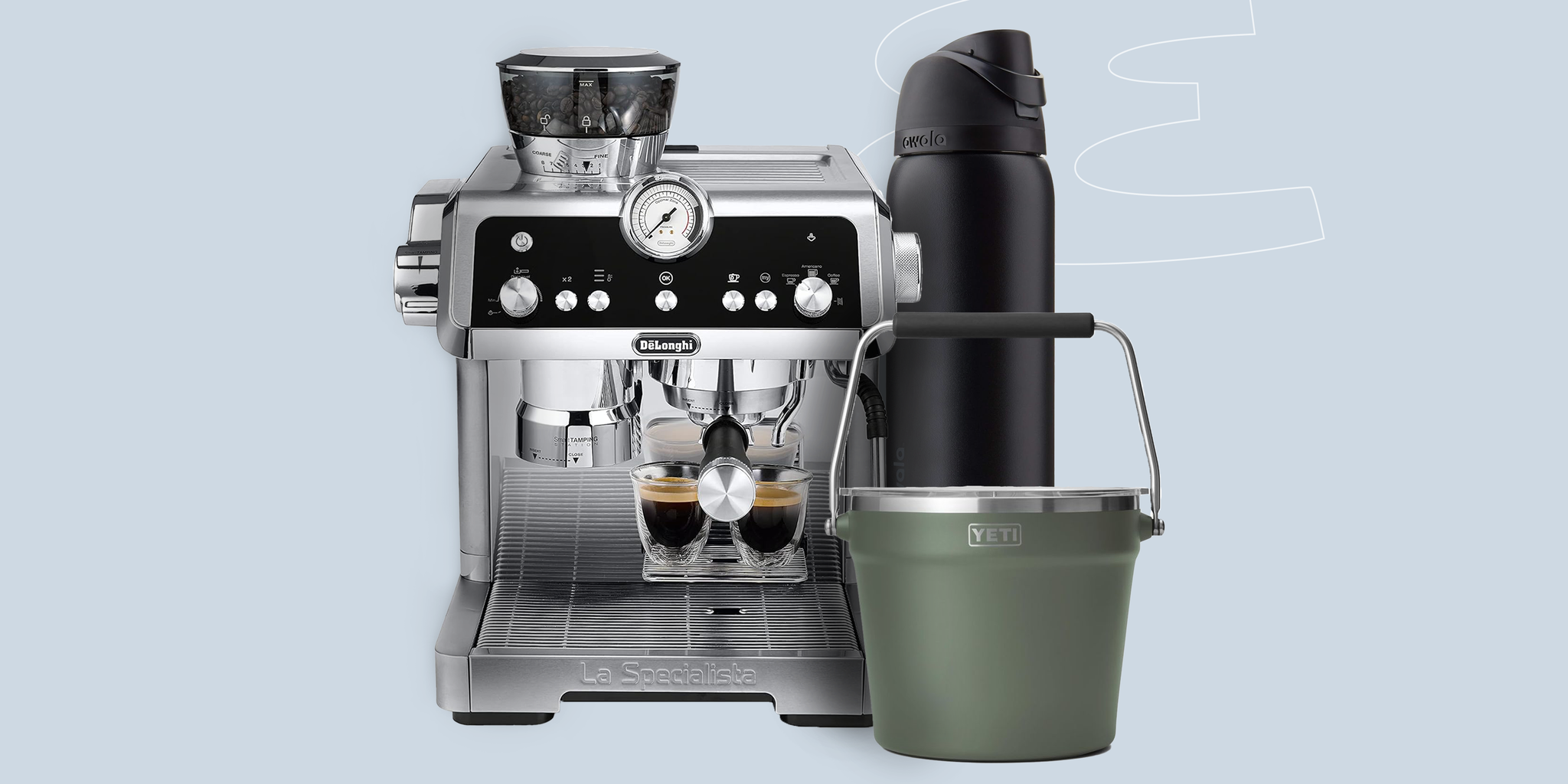 a coffee machine with a coffee maker