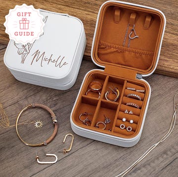 a personalized jewelry organizer and hummingbird feeder are two good housekeeping picks for best gifts for mom on amazon