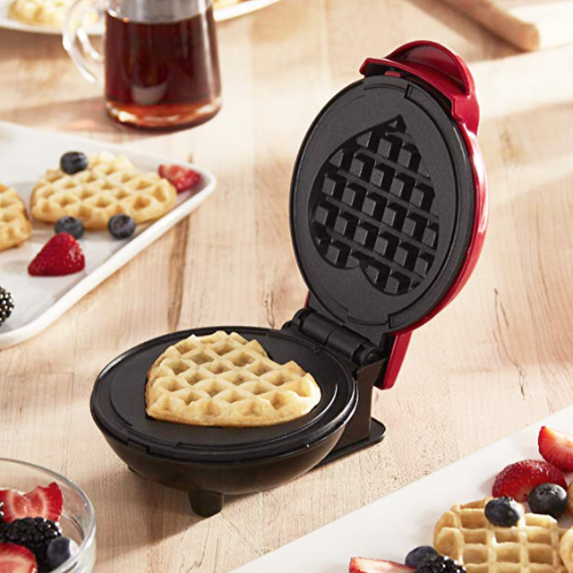 Amazon Mini-Heart Iron Waffle Maker from Dash
