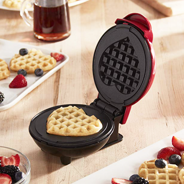 Amazon Mini-Heart Iron Waffle Maker from Dash