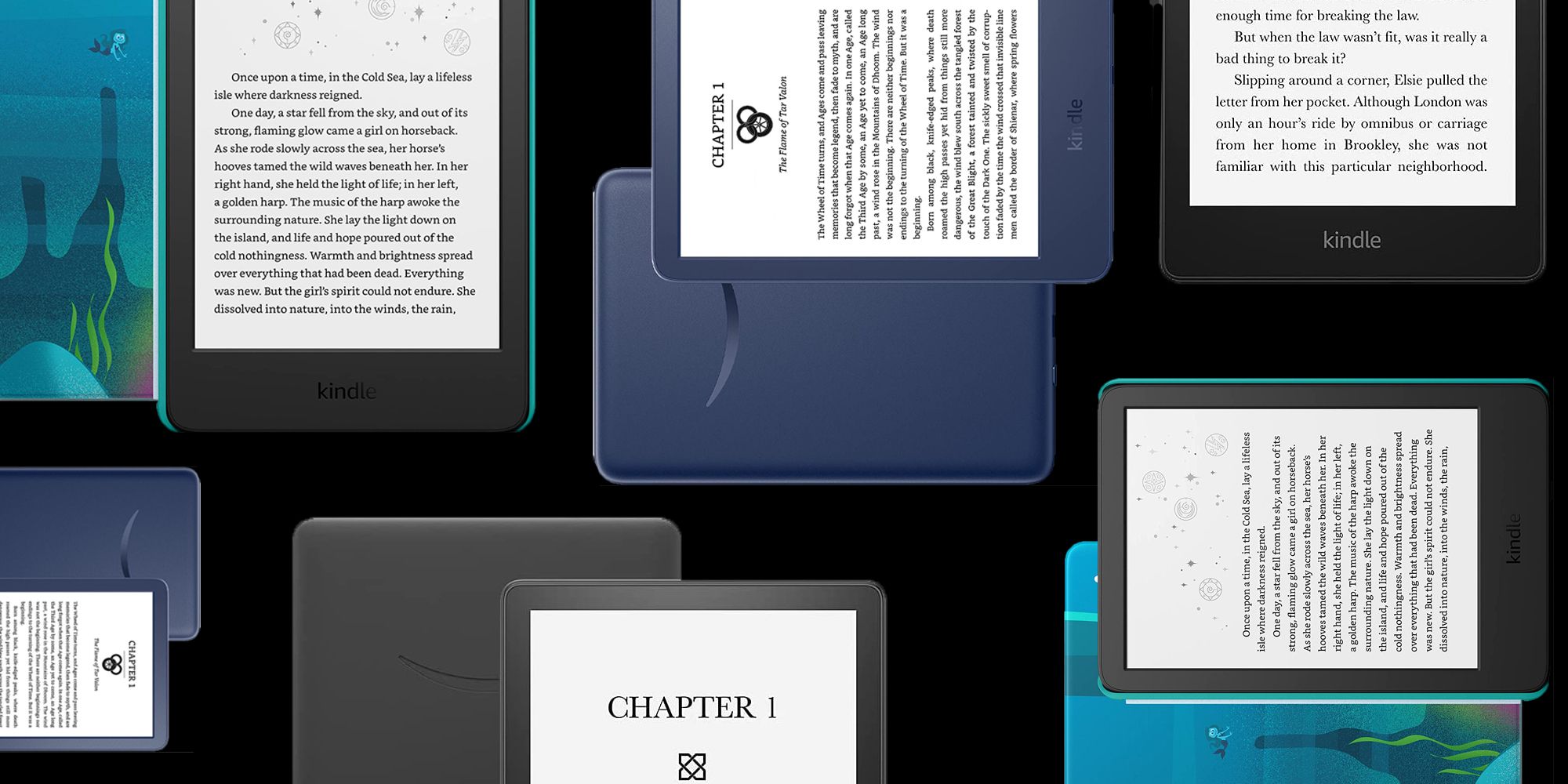   Kindle – The lightest and most compact Kindle, with  extended battery life, adjustable front light, and 16 GB storage – Denim :  Electronics