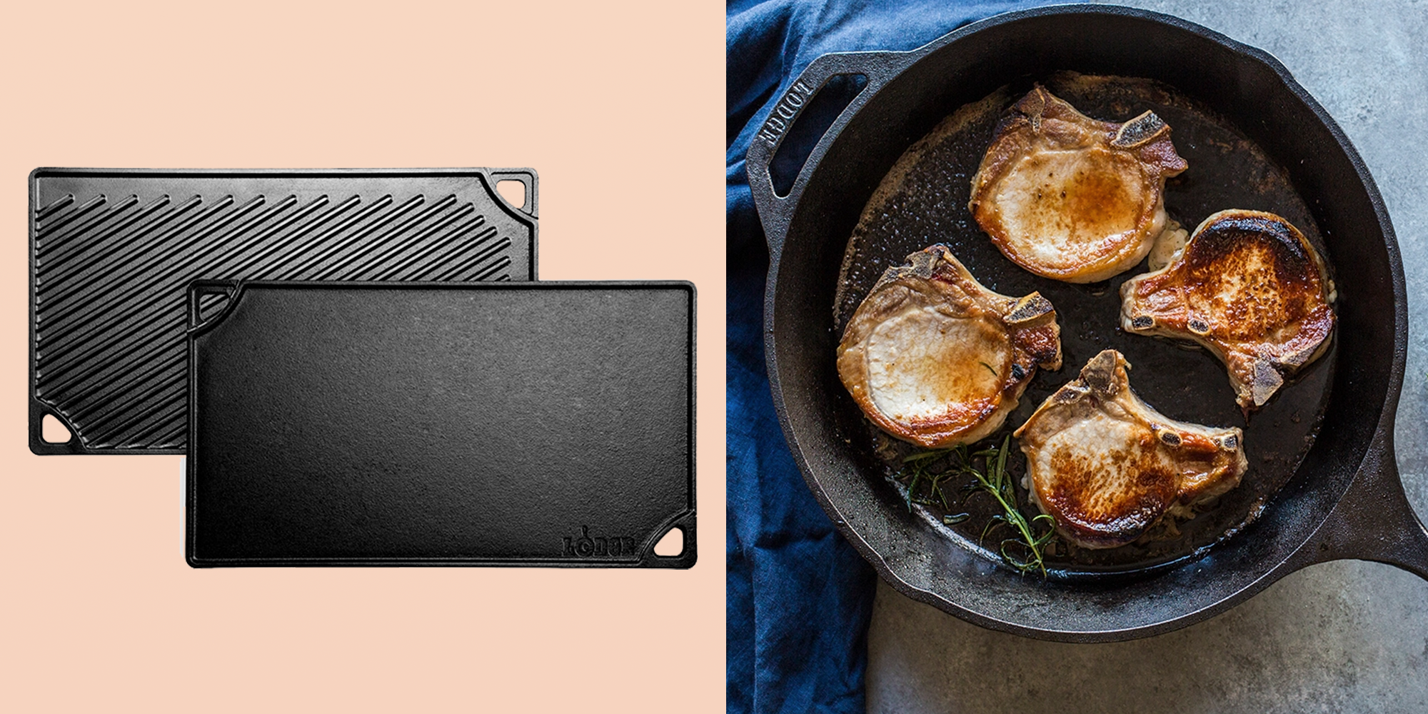 This Best-Selling Lodge Cast Iron Grill Pan Is Down To Just $28