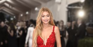 new york, ny   may 04 editors note image has been digitally altered  gigi hadid attends the china through the looking glass costume institute benefit gala at the metropolitan museum of art on may 4, 2015 in new york city  photo by larry busaccagetty images